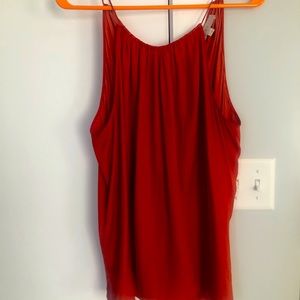 Loft Orange tank top, womens, size S